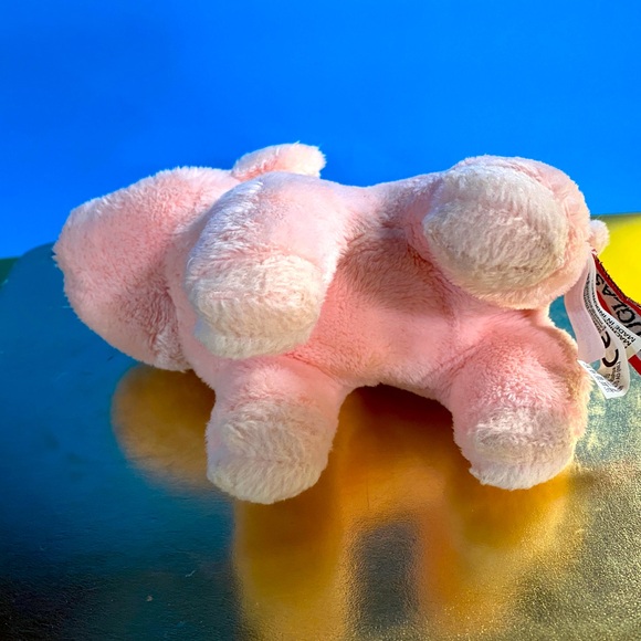DOUGLAS CUDDLE TOYS BUTTONS THE PINK PIG PLUSH w/PLASTIC EYES AND CURLY TAIL 6” - Picture 8 of 9